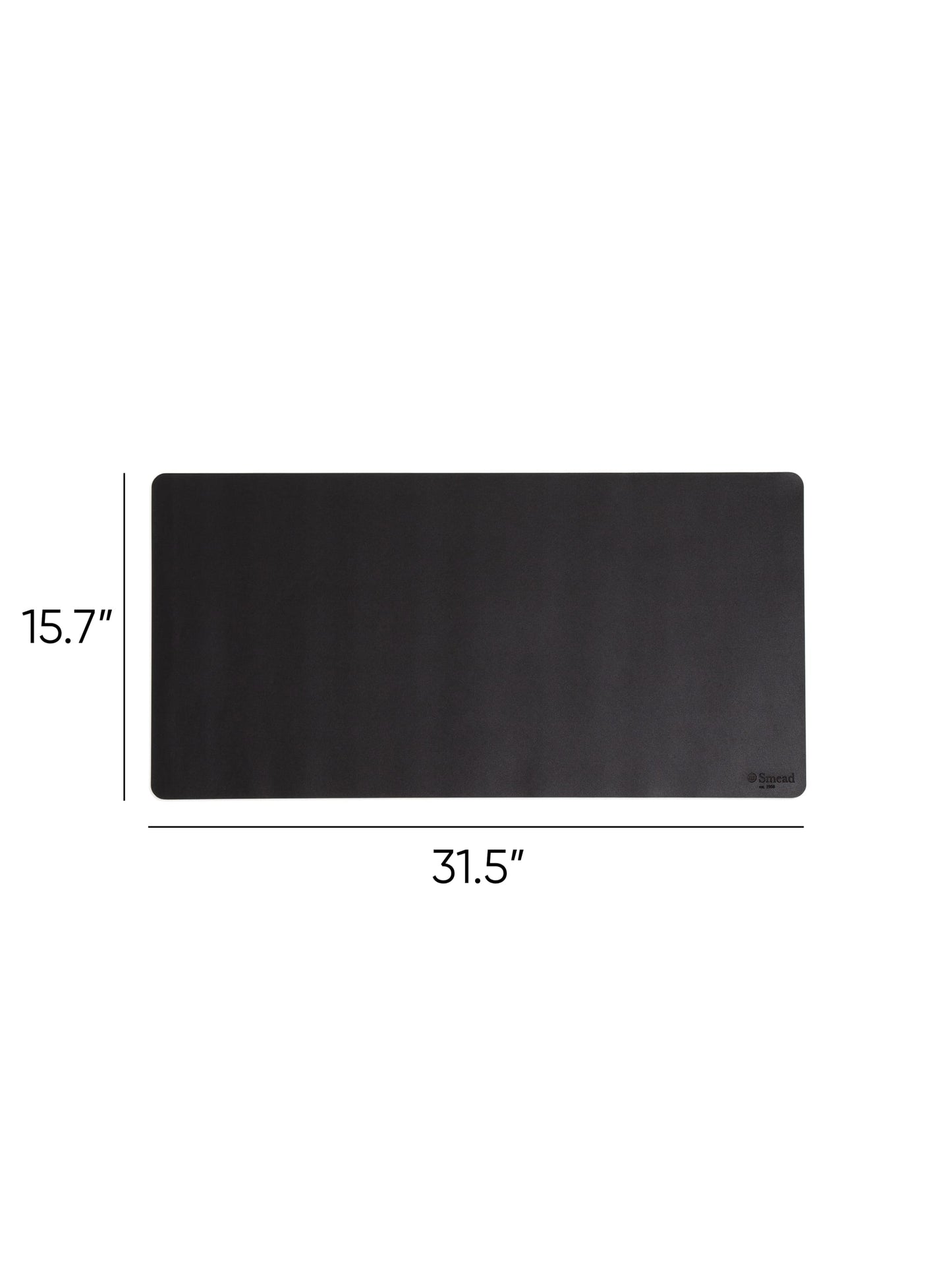 Vegan Leather Desk Pad, Charcoal Color, 31.5"X15.7" Size, 086486648332