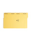 100% Recycled Reinforced Tab Fastener File Folders, Yellow Color, Letter Size, Set of 50, 086486129411