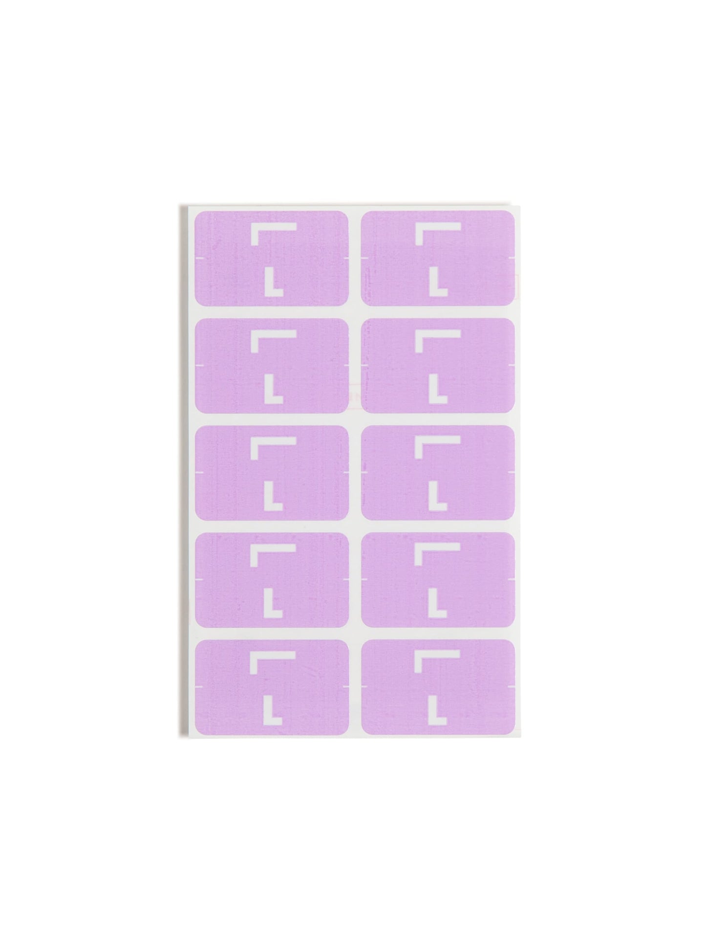 AlphaZ® ACCS Color Coded Alphabetic Labels - Sheets, Lavender Color, 1" X 1-5/8" Size, 