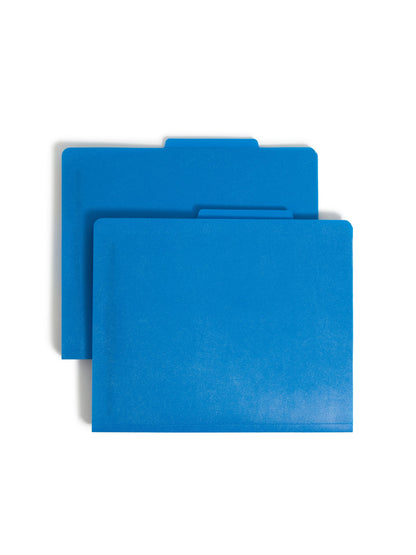 Poly Classification File Folders, Blue Color, Letter Size, Set of 0, 30086486140455