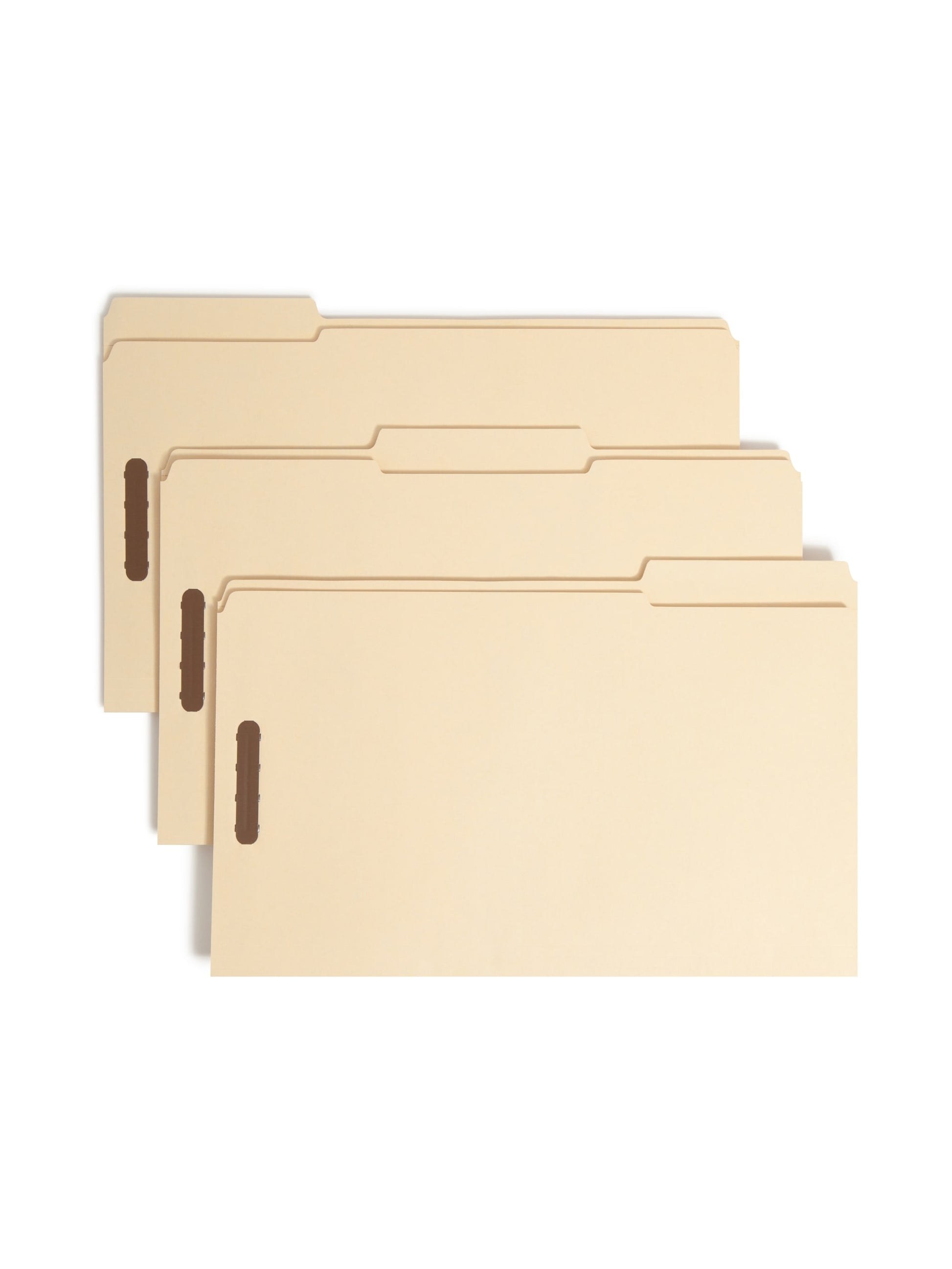 100% Recycled Reinforced Tab Fastener File Folders, Manila Color, Legal Size, Set of 50, 086486195478