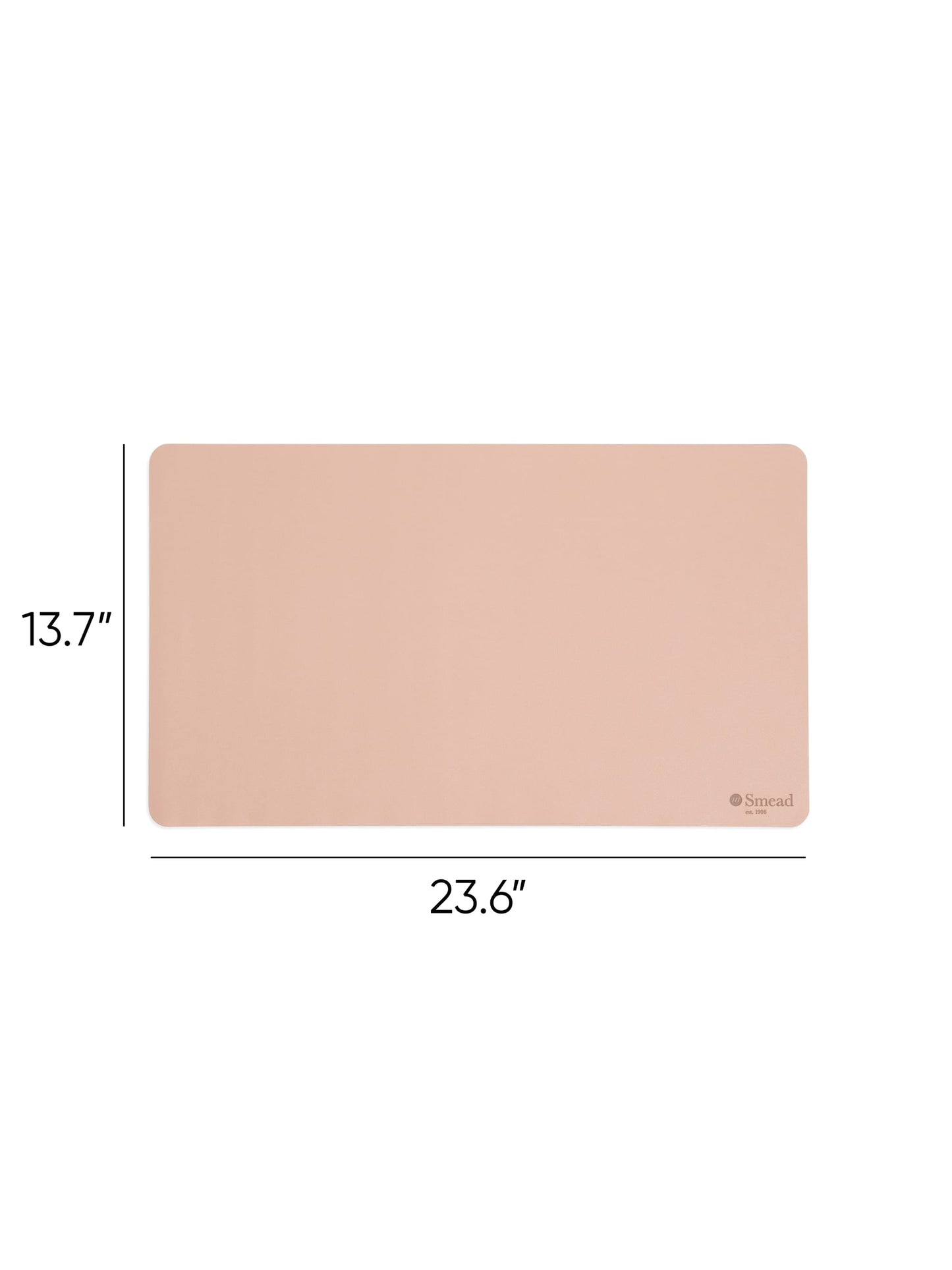 Vegan Leather Desk Pad, Dusty Rose Color, 23.6"X13.7" Size, 086486648394