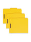 Pressboard Classification File Folders, 2 Dividers, 2 inch Expansion, Yellow Color, Letter Size, 