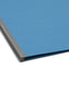 Classification File Folders, 1 Divider, 2 inch Expansion, Blue Color, Letter Size, 