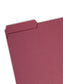 Interior File Folders, Maroon Color, Letter Size, Set of 100, 086486102759