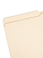 Reinforced Tab File Folders, 1/2-Cut Tab, Manila Color, Legal Size, Set of 100, 086486153263