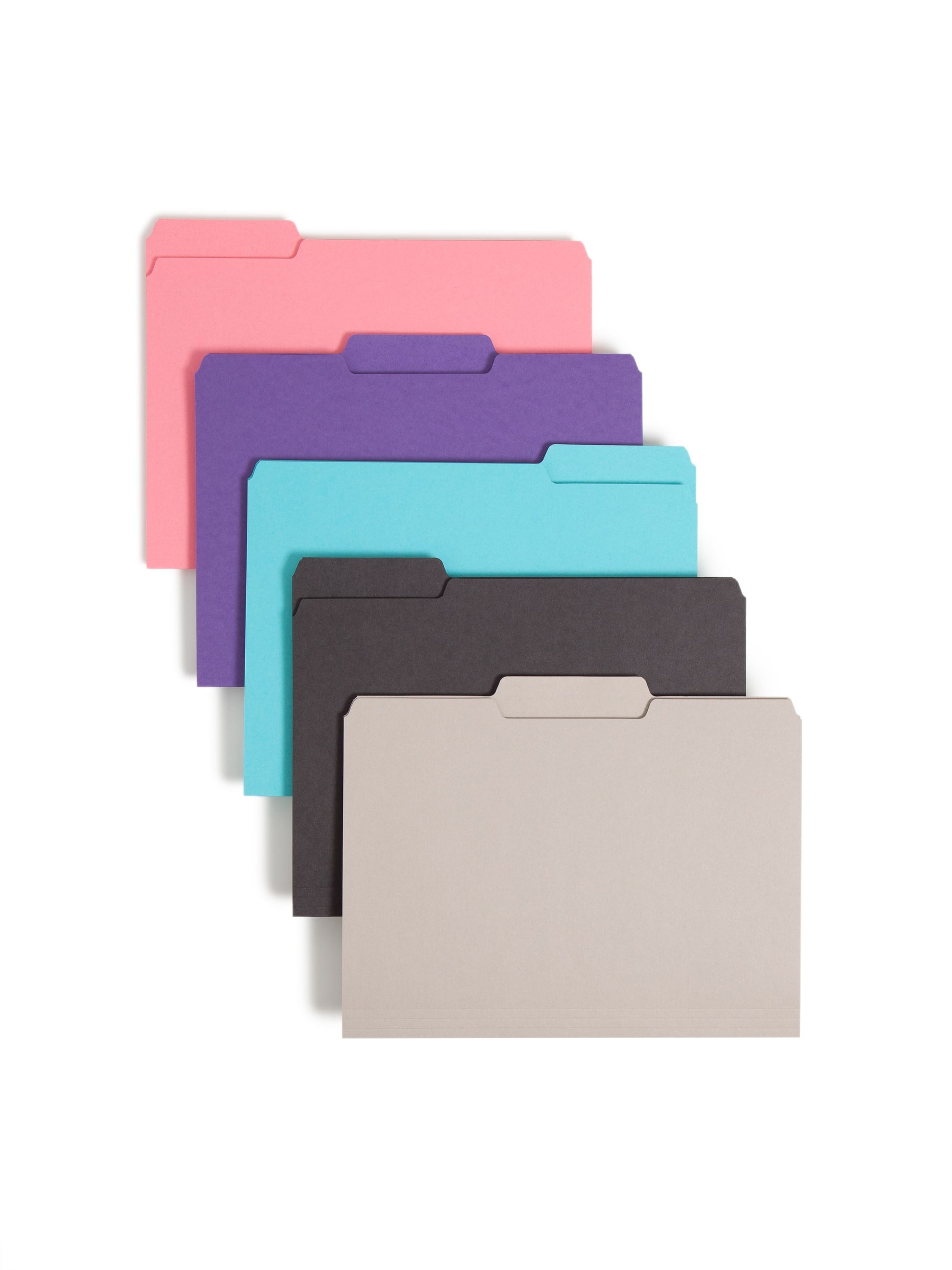 Interior File Folders, Assorted Colors Color, Letter Size, Set of 100, 086486102957