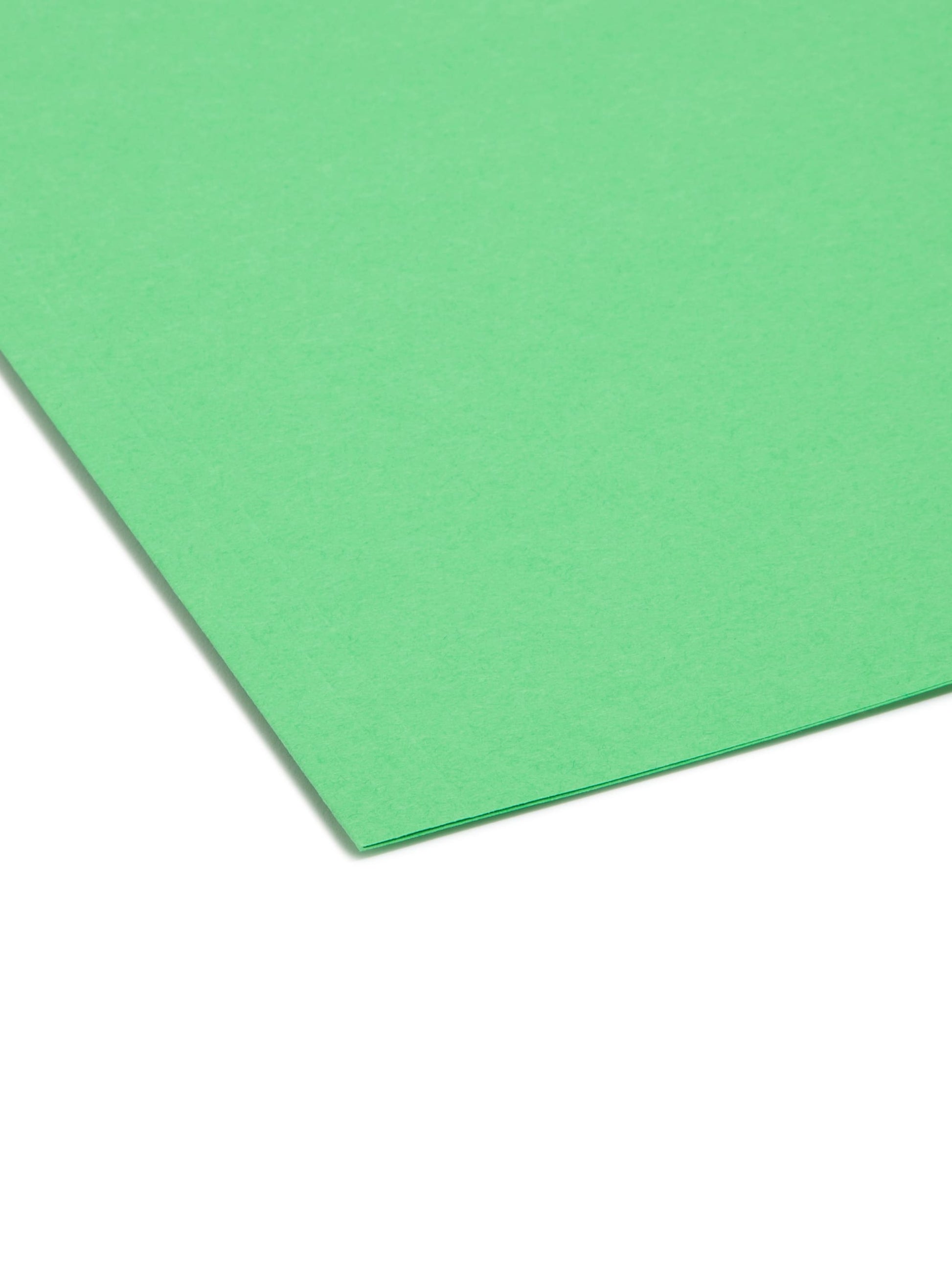 Interior File Folders, Green Color, Letter Size, Set of 100, 086486102476