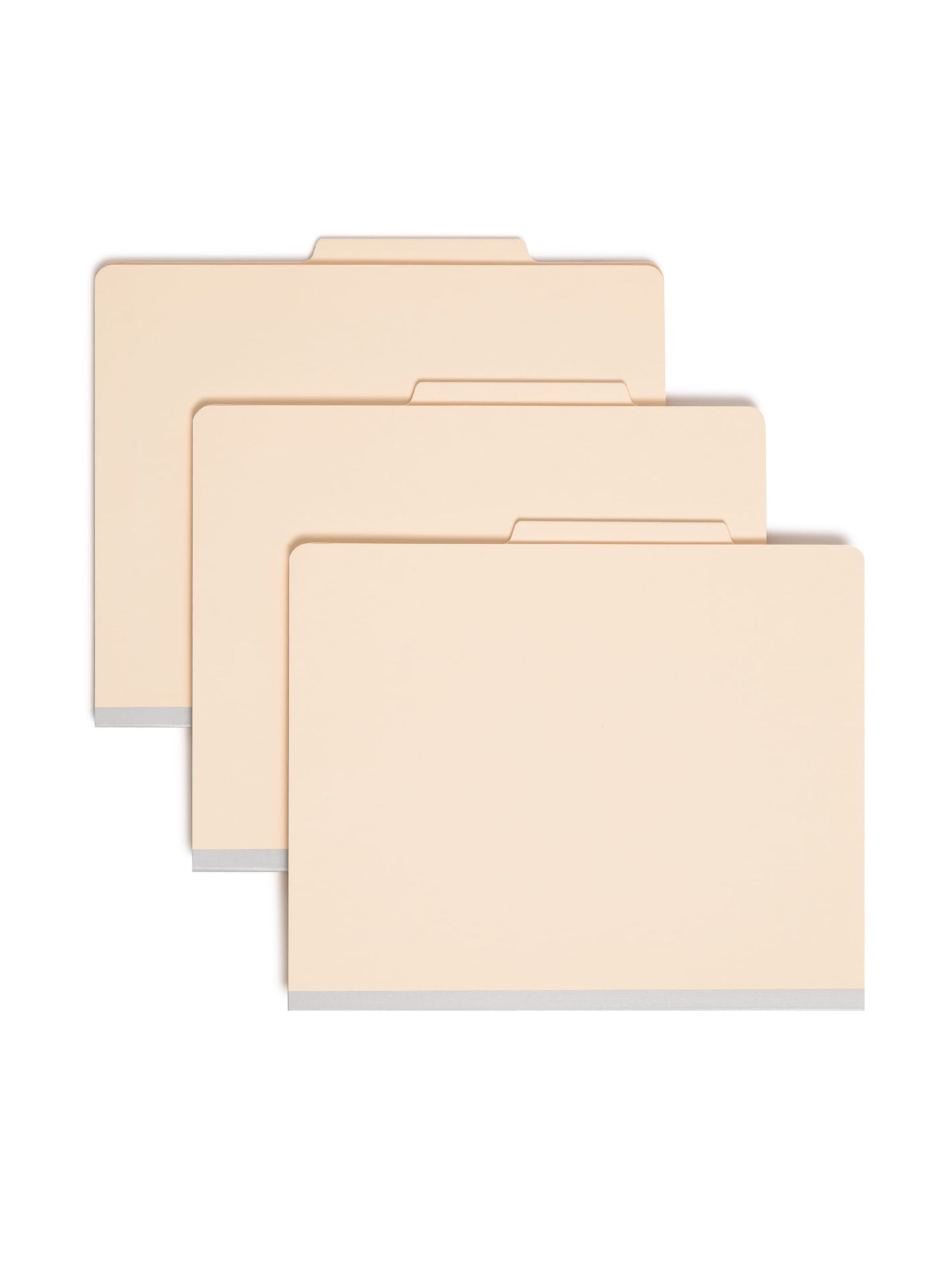 Classification File Folders, 1 Divider, 2 inch Expansion, Manila Color, Letter Size, 