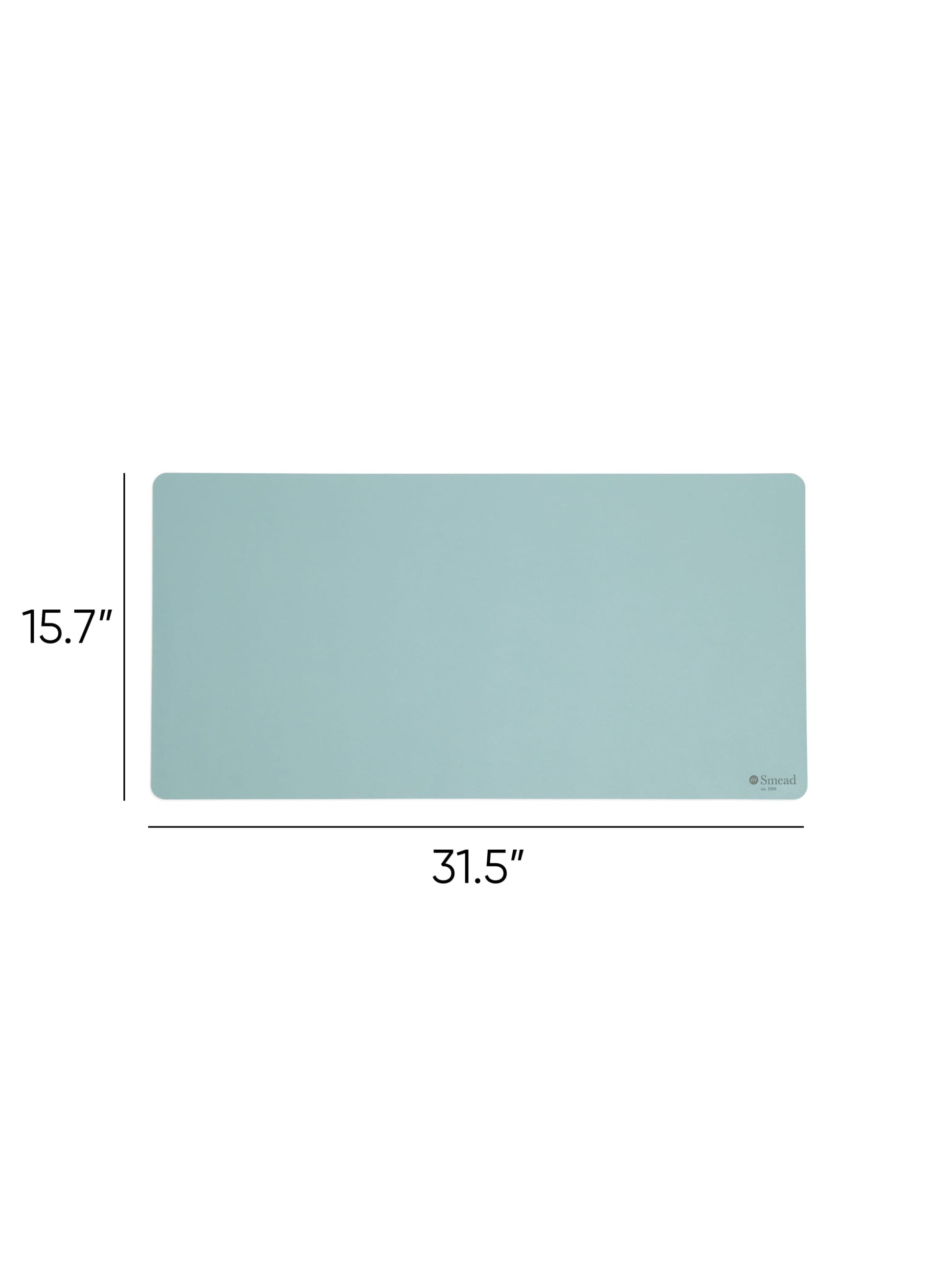 Vegan Leather Desk Pad, Superior Blue Color, 31.5"X15.7" Size, 086486648356