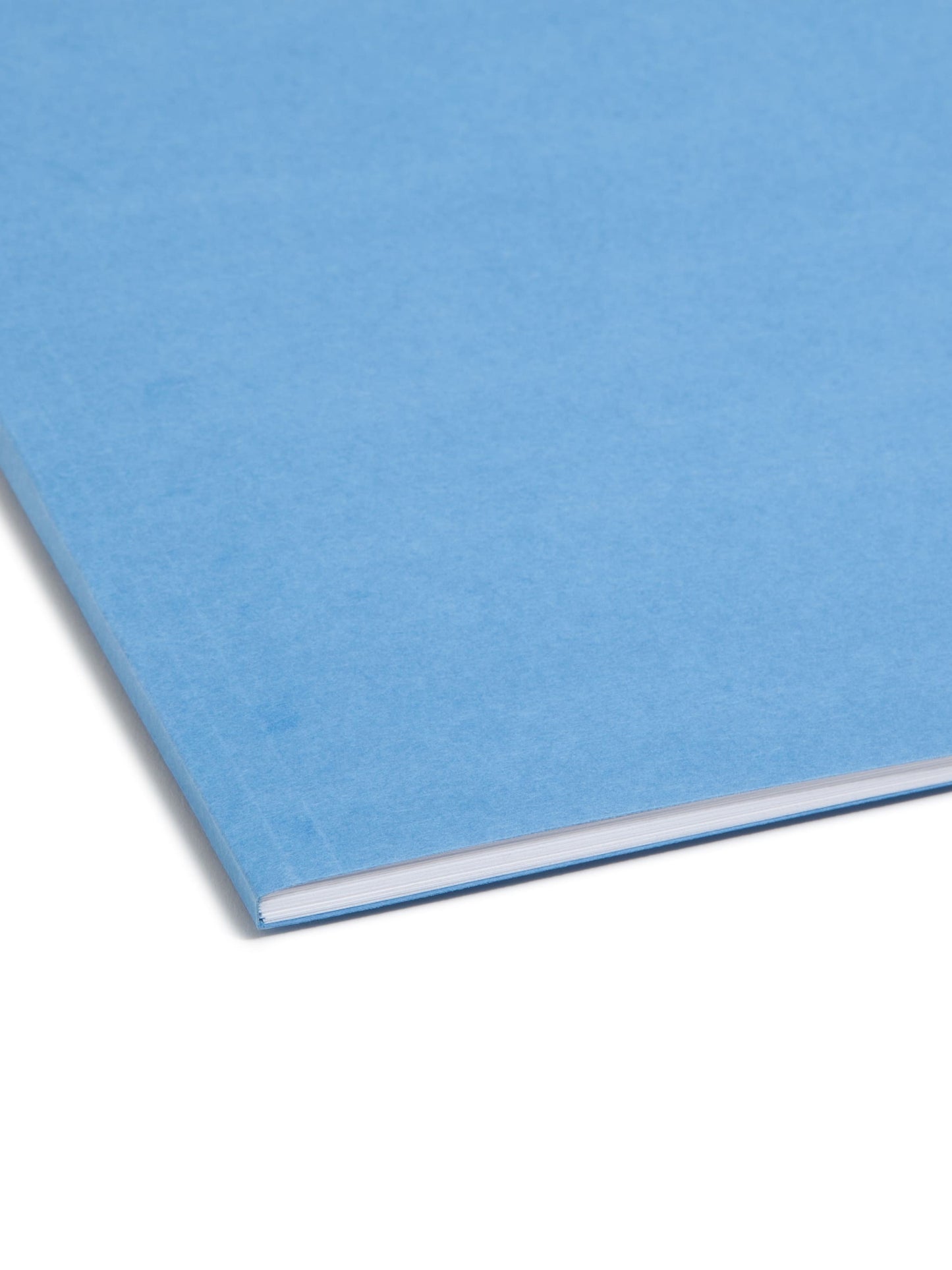 100% Recycled Reinforced Tab Fastener File Folders, Blue Color, Letter Size, Set of 50, 086486120418