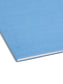 100% Recycled Reinforced Tab Fastener File Folders, Blue Color, Letter Size, Set of 50, 086486120418