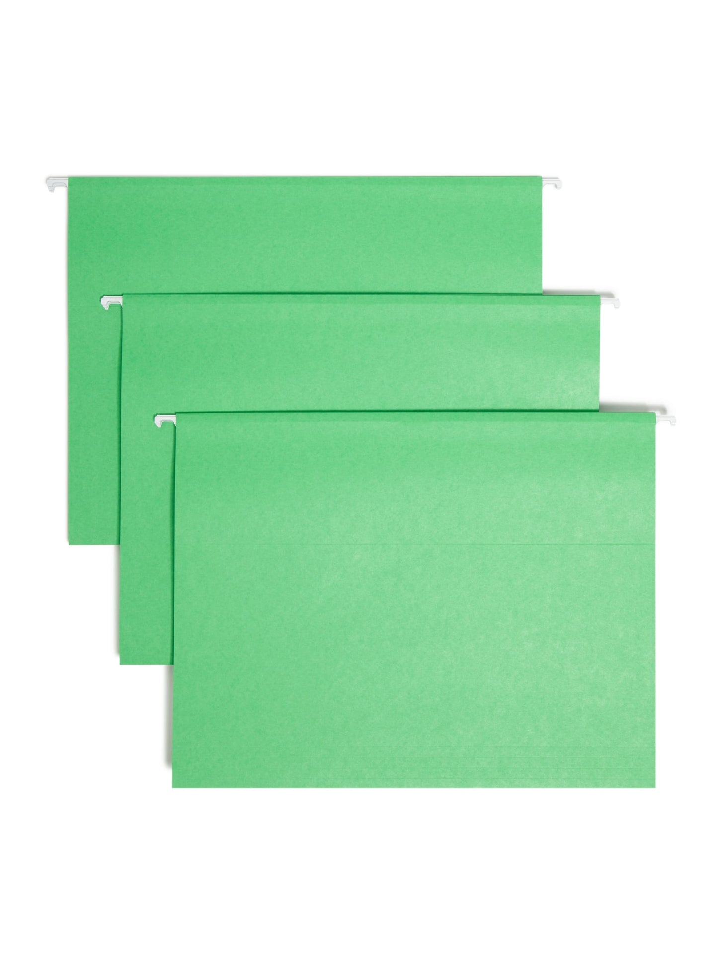 TUFF® Hanging File Folders with Easy Slide® Tabs, Green Color, Letter Size, Set of 18, 086486640428