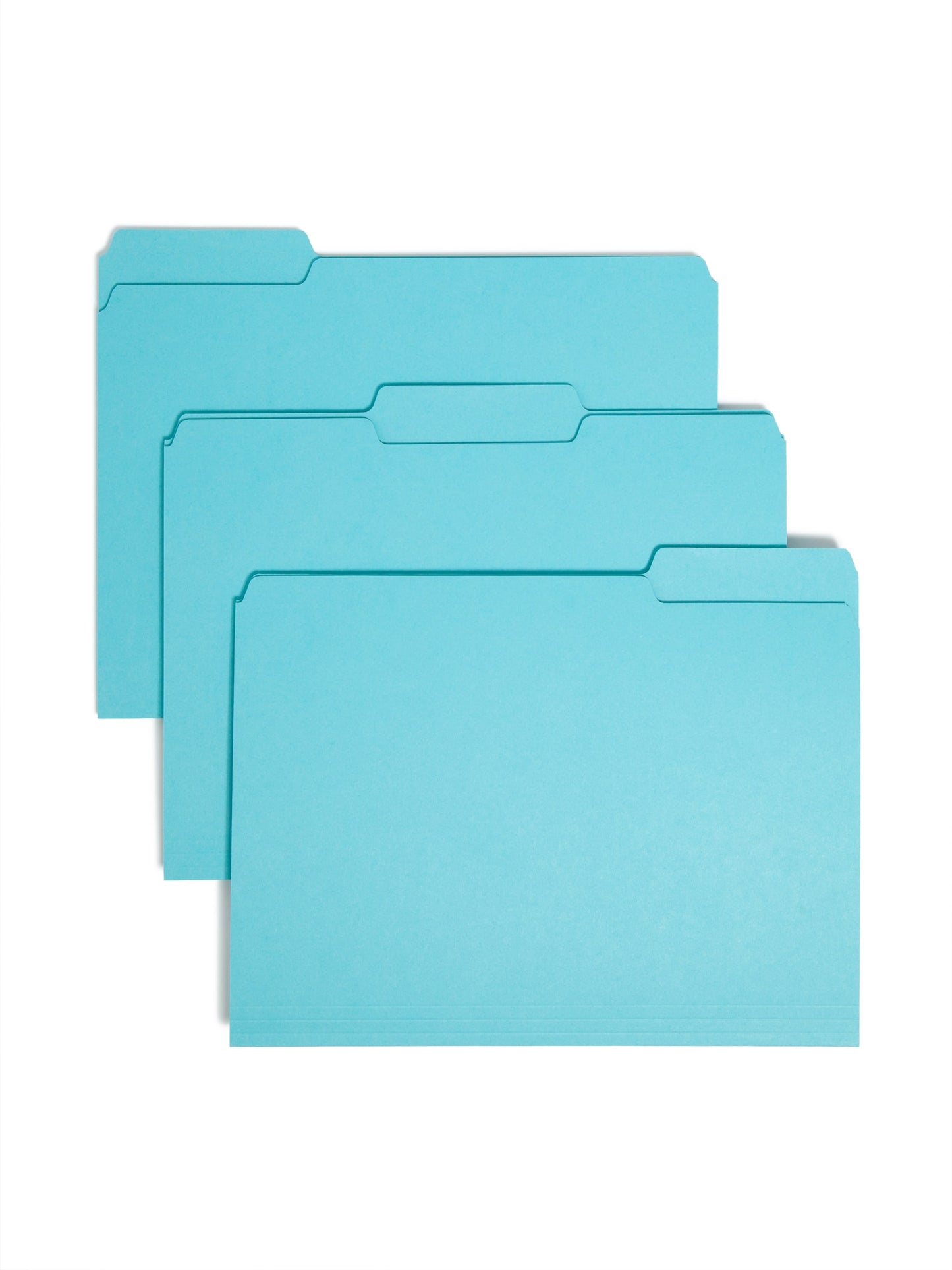 Interior File Folders, Aqua Color, Letter Size, Set of 100, 086486102353