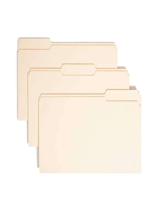 File Folders with Antimicrobial Product Protection, Manila Color, Letter Size, Set of 100, 086486103381