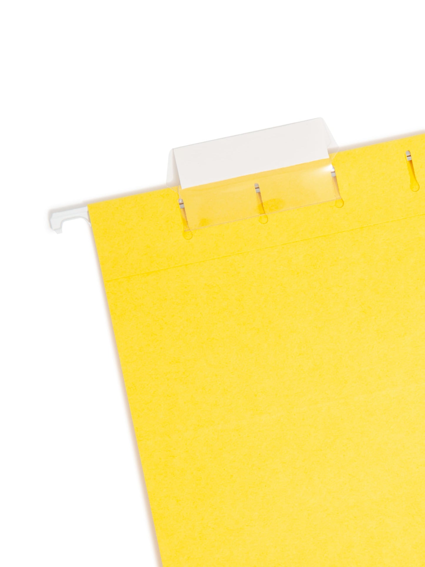 Standard Hanging File Folders with 1/5-Cut Tabs, Yellow Color, Legal Size, Set of 25, 086486641692