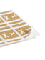 AlphaZ® ACCS Color Coded Alphabetic Labels - Sheets, Light Brown Color, 1" X 1-5/8" Size, 