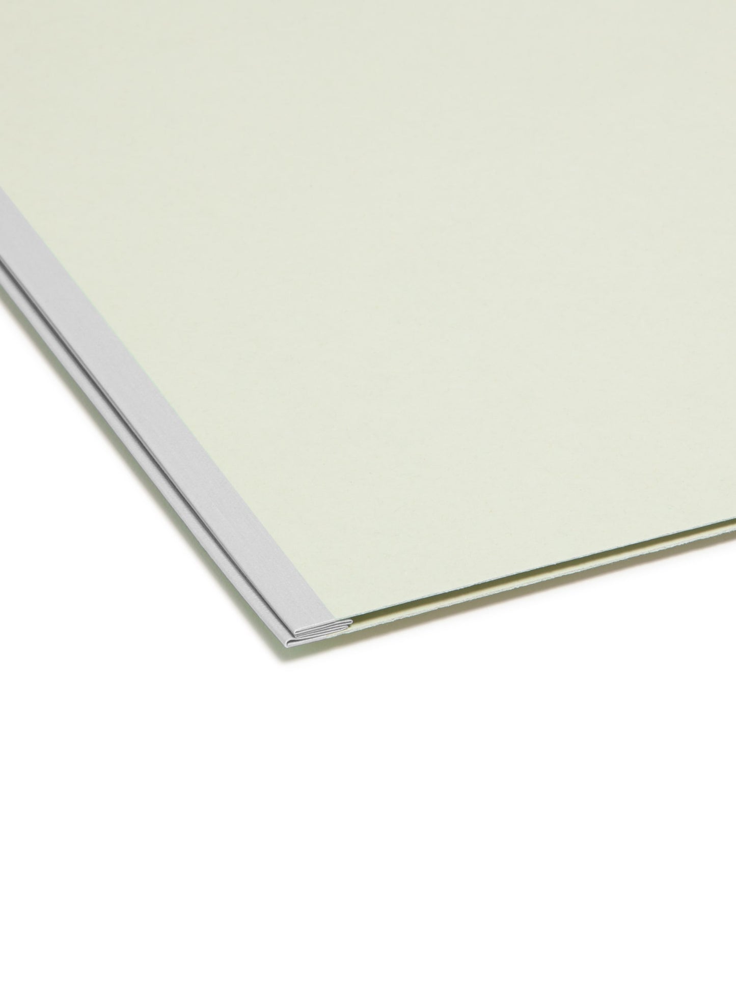 SafeSHIELD® Pressboard Fastener File Folders, Straight-Cut Tab, Gray/Green Color, Legal Size, 
