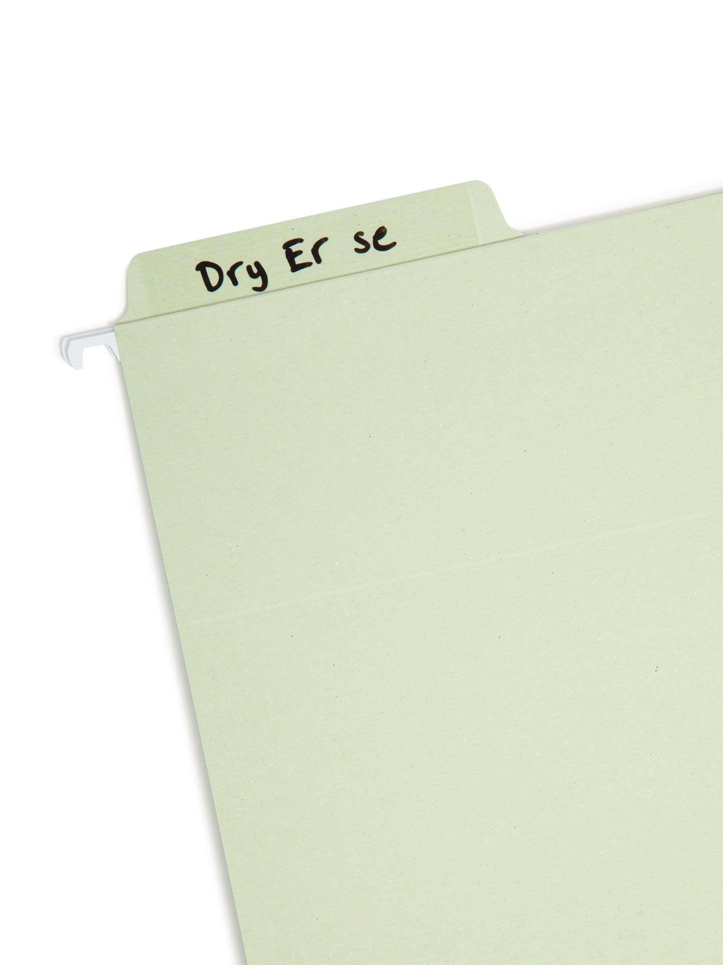 Erasable FasTab® Hanging File Folders, Moss Green Color, Letter Size, Set of 20, 086486640329