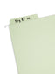 Erasable FasTab® Hanging File Folders, Moss Green Color, Letter Size, Set of 20, 086486640329