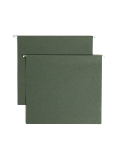 Hanging Box Bottom File Folders, 3 inch Expansion, Standard Green Color, Letter Size, Set of 25, 086486642798