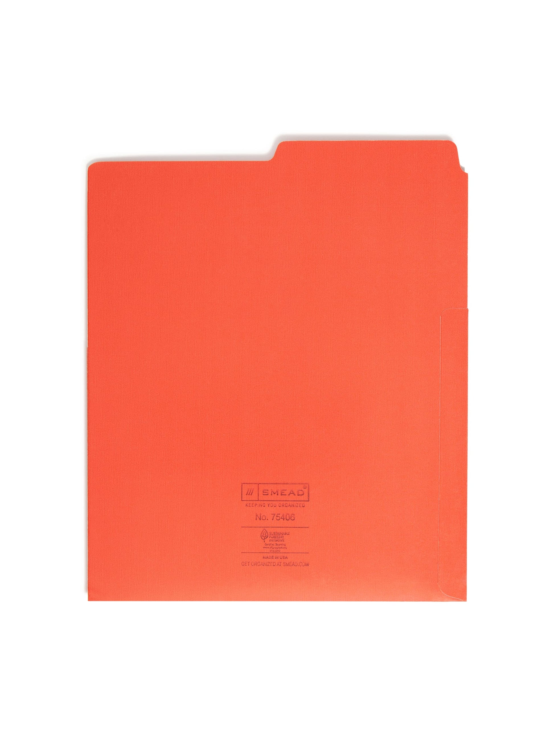 Heavyweight Vertical File Folder, Assorted Colors Color, Letter Size, Set of 1, 086486754064