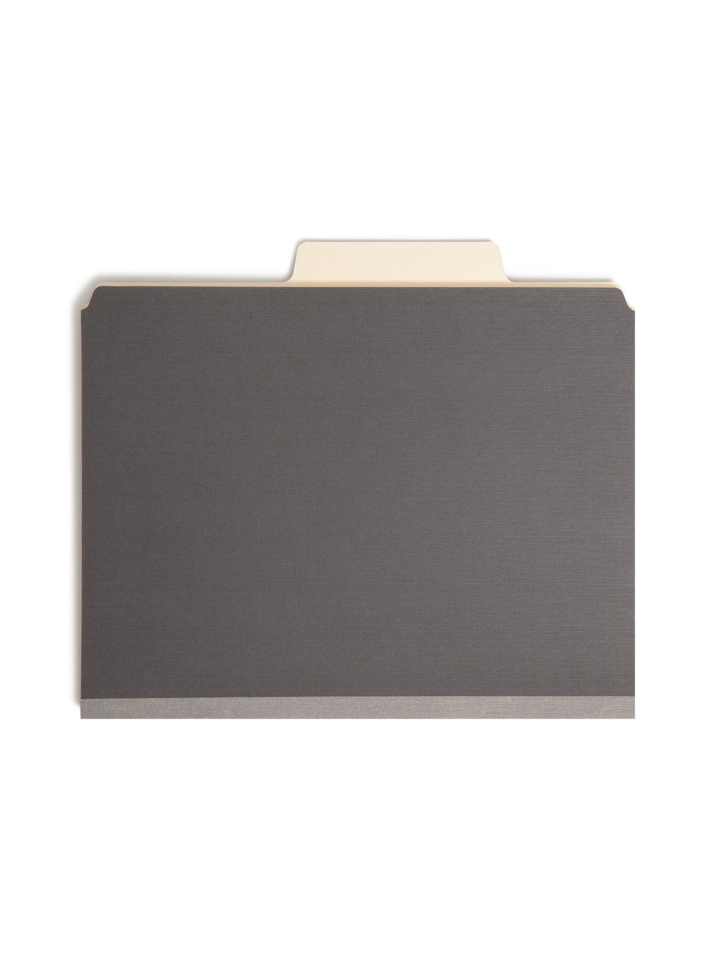 SuperTab® Classification File Folders, Dark Gray Color, Letter Size, 