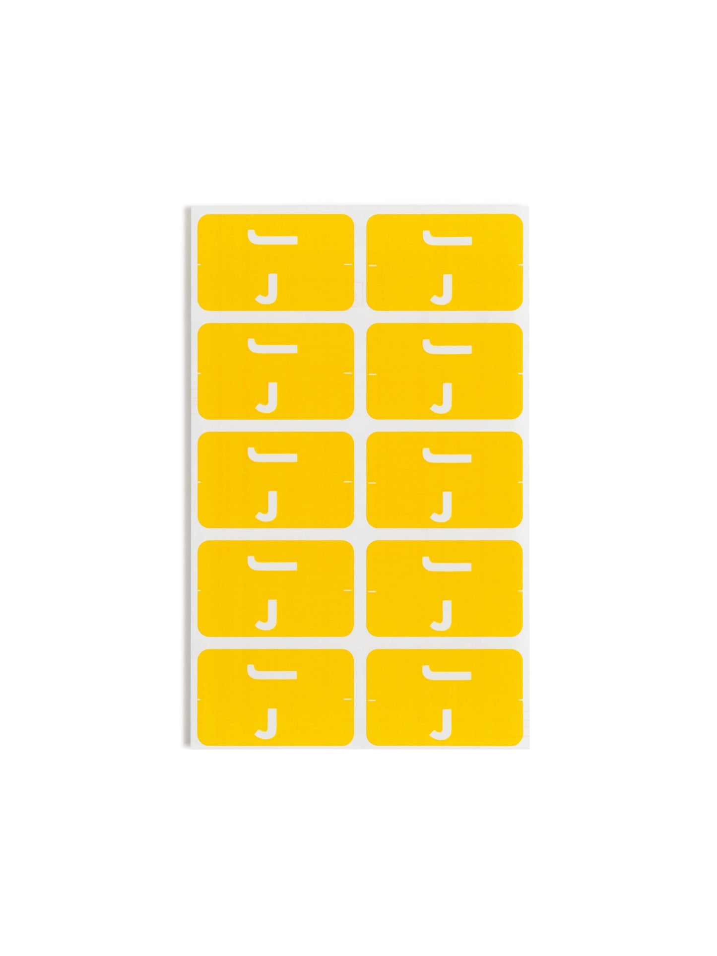 AlphaZ® ACCS Color Coded Alphabetic Labels - Sheets, Yellow Color, 1" X 1-5/8" Size, 