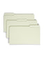 Pressboard File Folders, 2 inch Expansion, Gray/Green Color, Legal Size, 