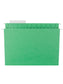TUFF® Hanging File Folders with Easy Slide® Tabs, Green Color, Letter Size, Set of 18, 086486640428