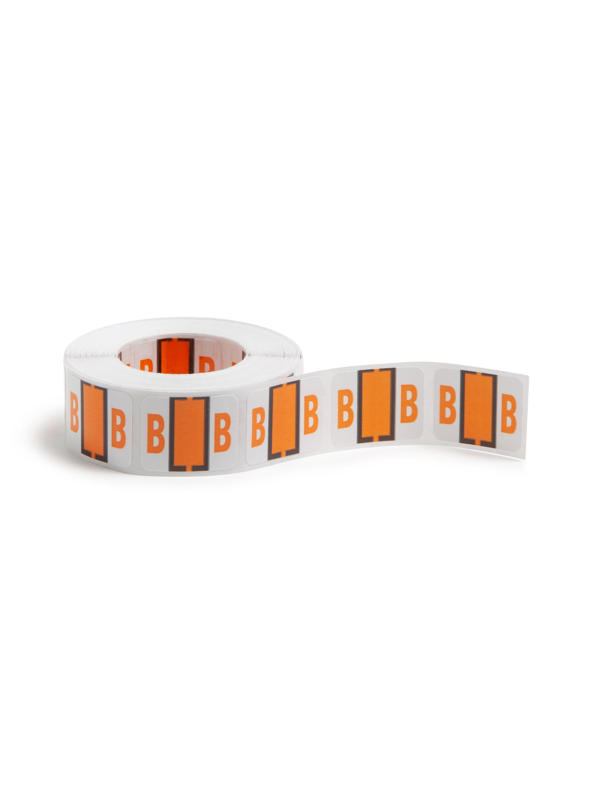 BCCR Bar Style Color-Coded Alphabetic Labels, A-Z Rolls, Light Orange Color, 1-1/4" X 1" Size, 