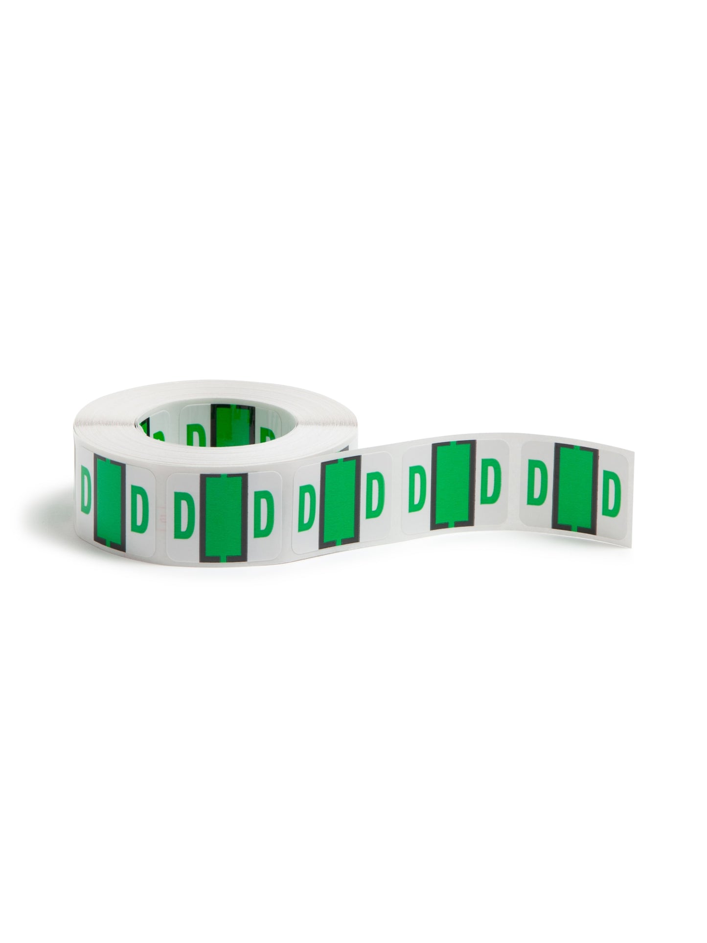 BCCR Bar Style Color-Coded Alphabetic Labels, A-Z Rolls, Light Green Color, 1-1/4" X 1" Size, 