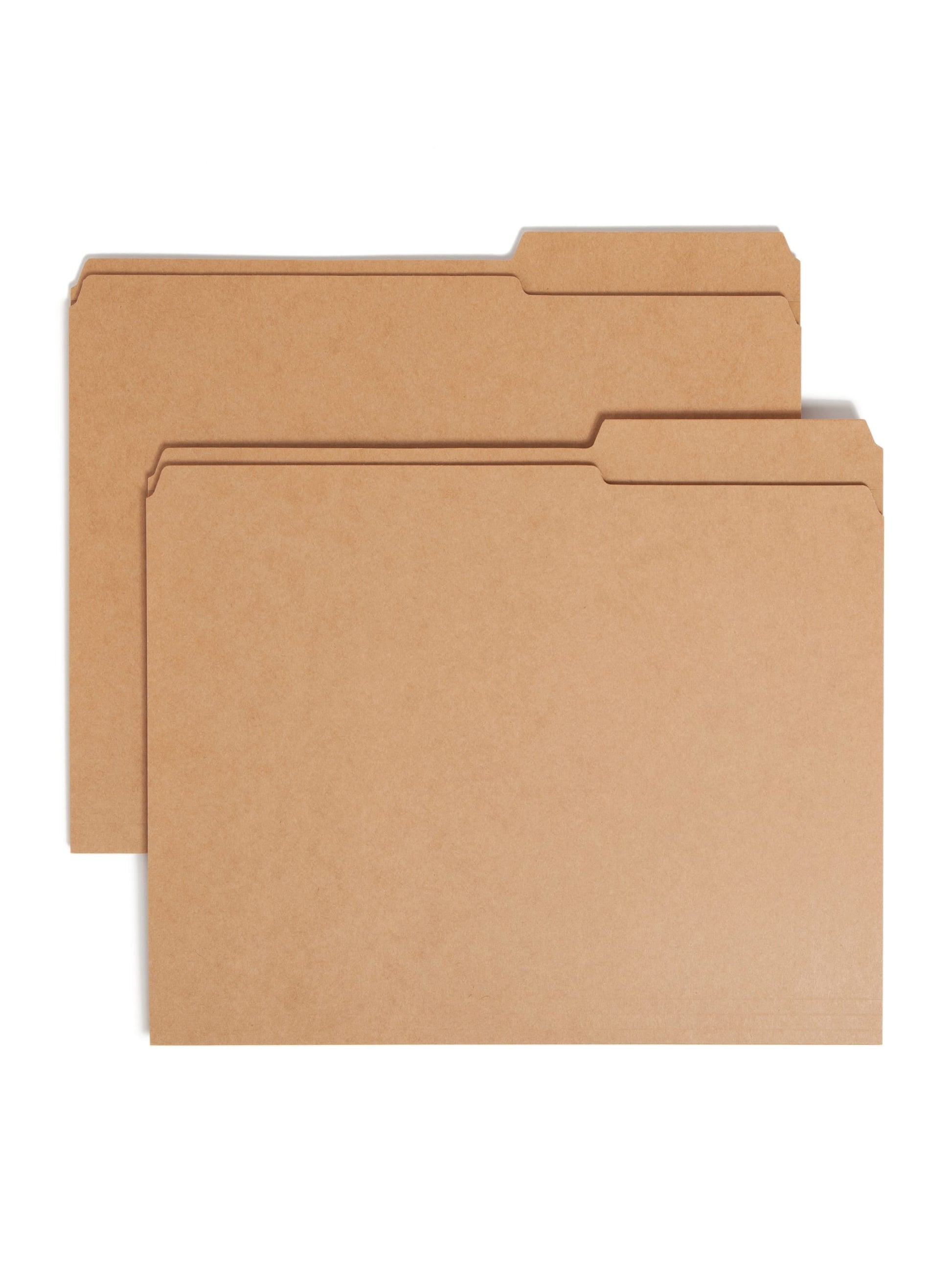 Reinforced Tab File Folders, 2/5-Cut Guide Height Right Tab, Kraft Color, Letter Size, Set of 100, 086486107860