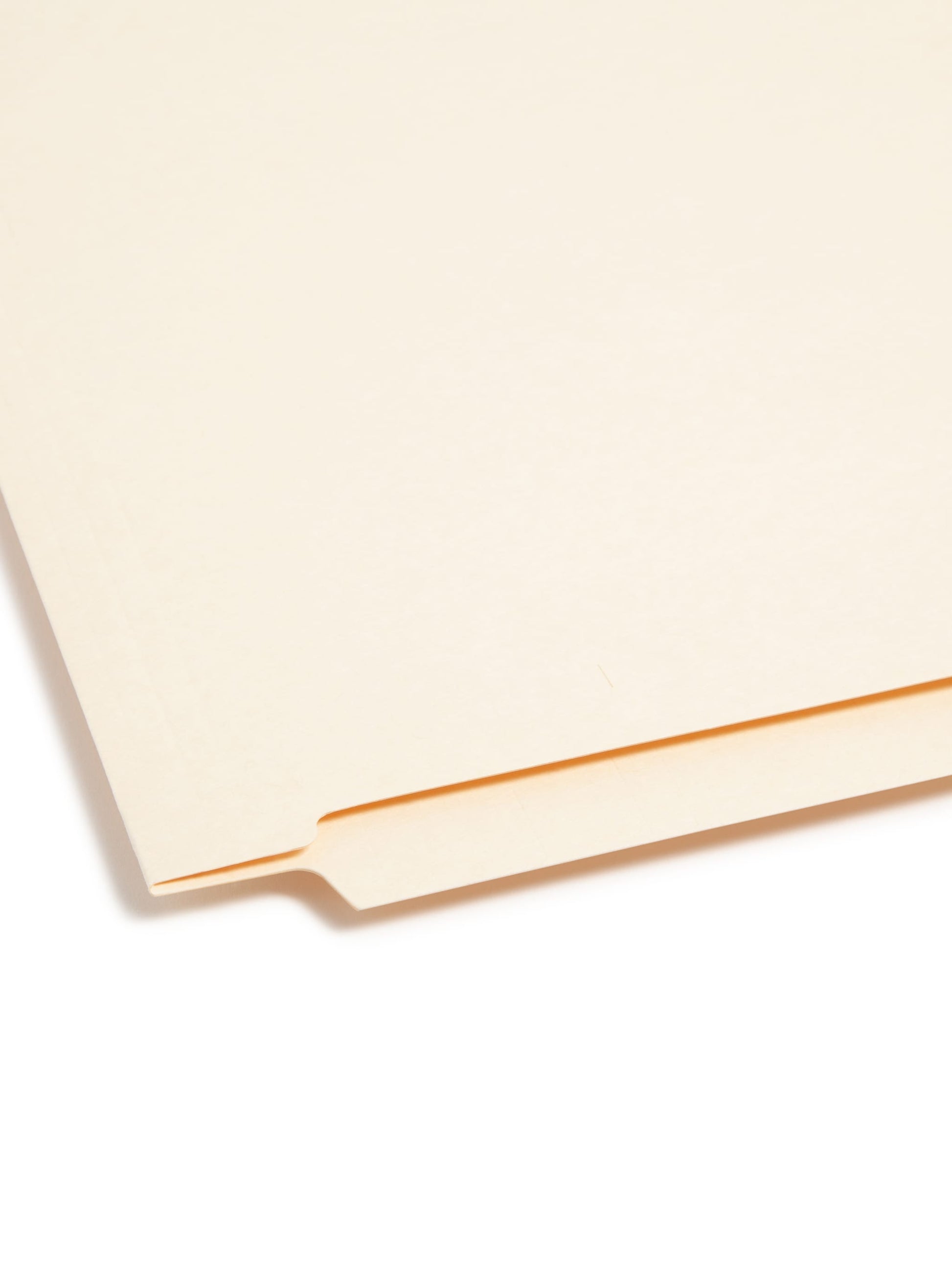 Shelf-Master® Reinforced End Tab Fastener File Folders, Straight-Cut Tab, 2 Fasteners, Manila Color, Letter Size, Set of 50, 086486341158