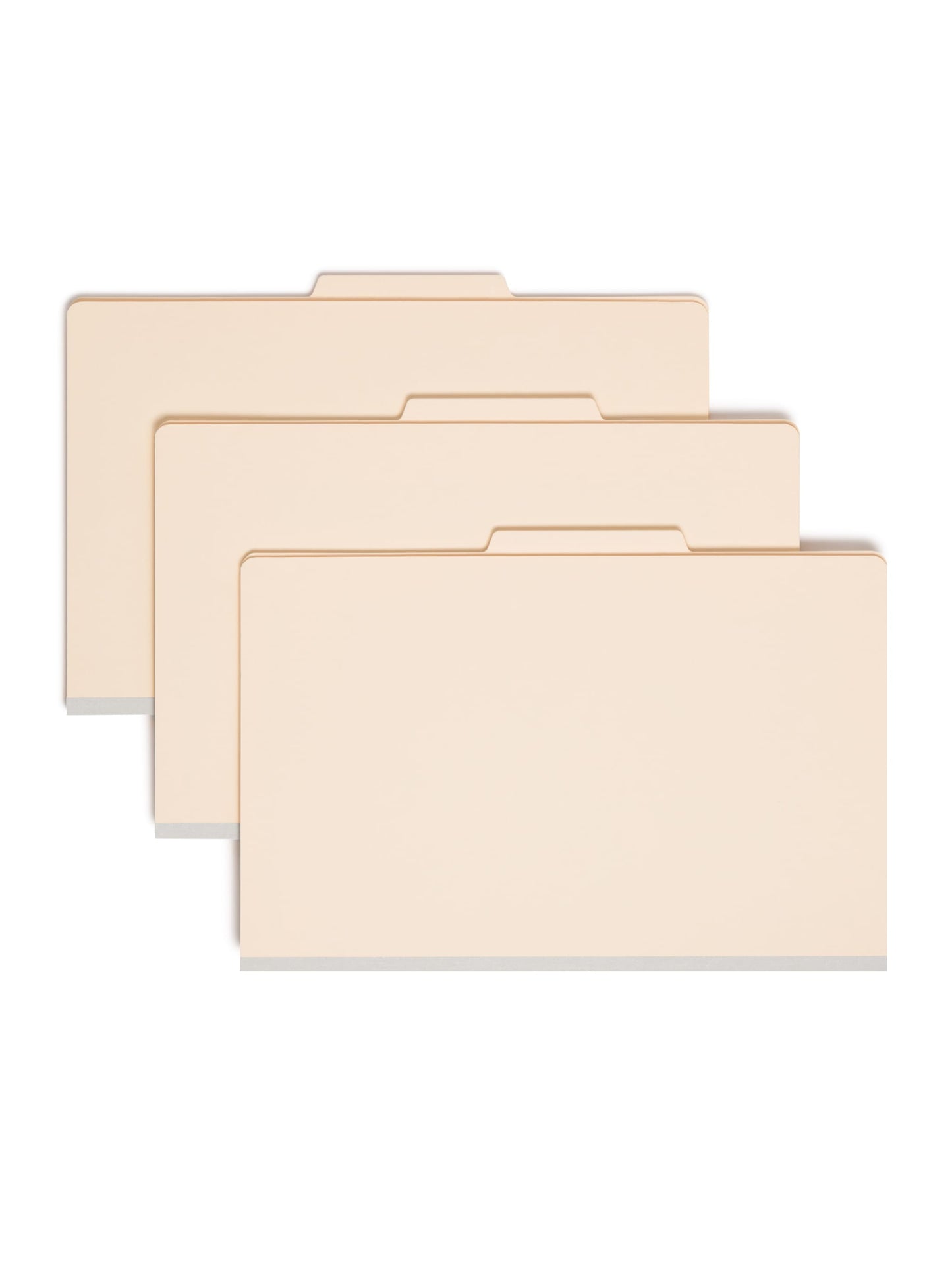 Classification File Folders, 1 Divider, 2 inch Expansion, Manila Color, Legal Size, 