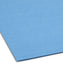 100% Recycled Reinforced Tab Fastener File Folders, Blue Color, Letter Size, Set of 50, 086486120418