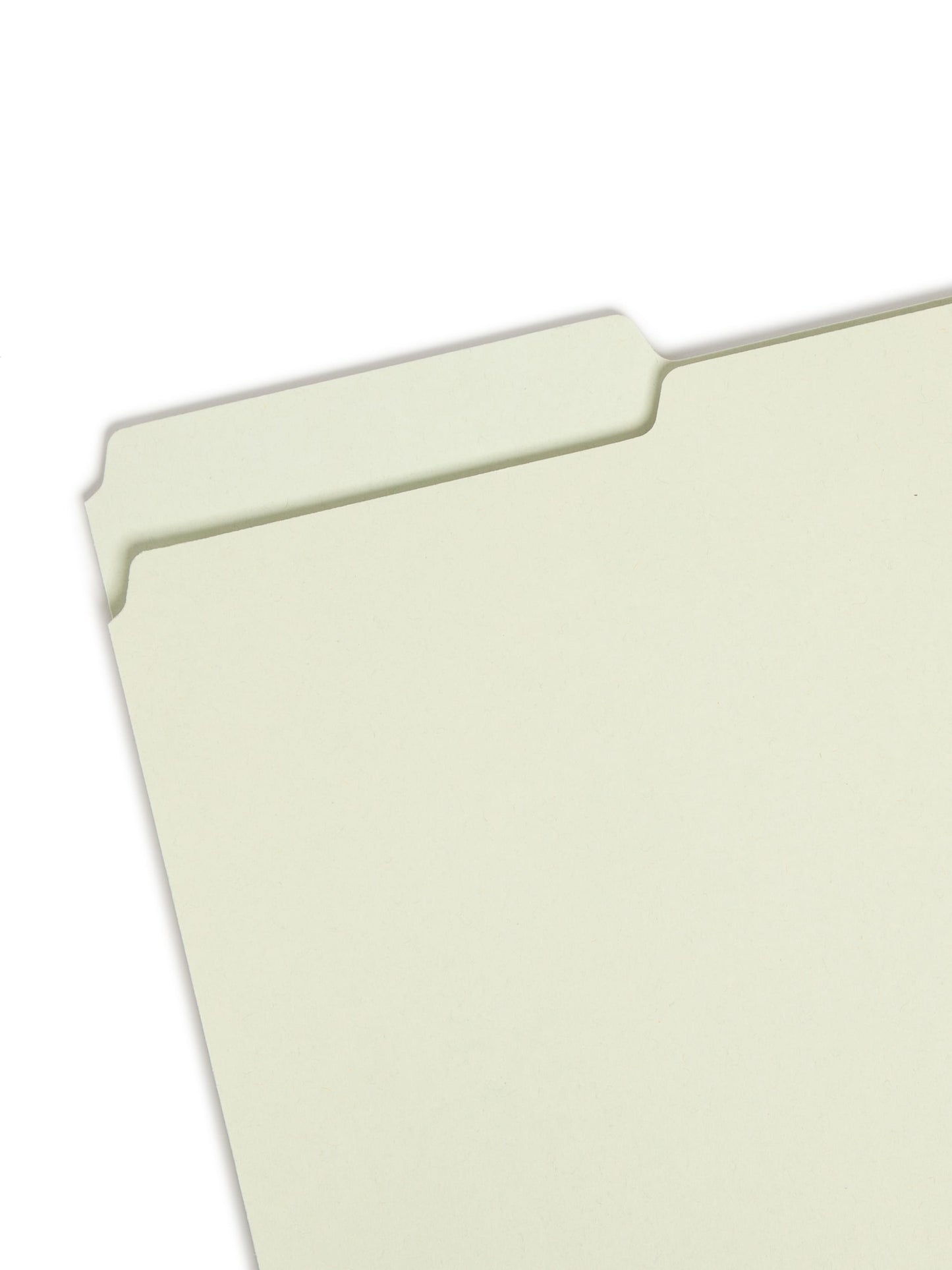 SafeSHIELD® Pressboard Fastener File Folders, 1 inch Expansion, 1/3-Cut Tab, Gray/Green Color, Letter Size, 