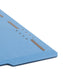 100% Recycled Reinforced Tab Fastener File Folders, Blue Color, Letter Size, Set of 50, 086486120418