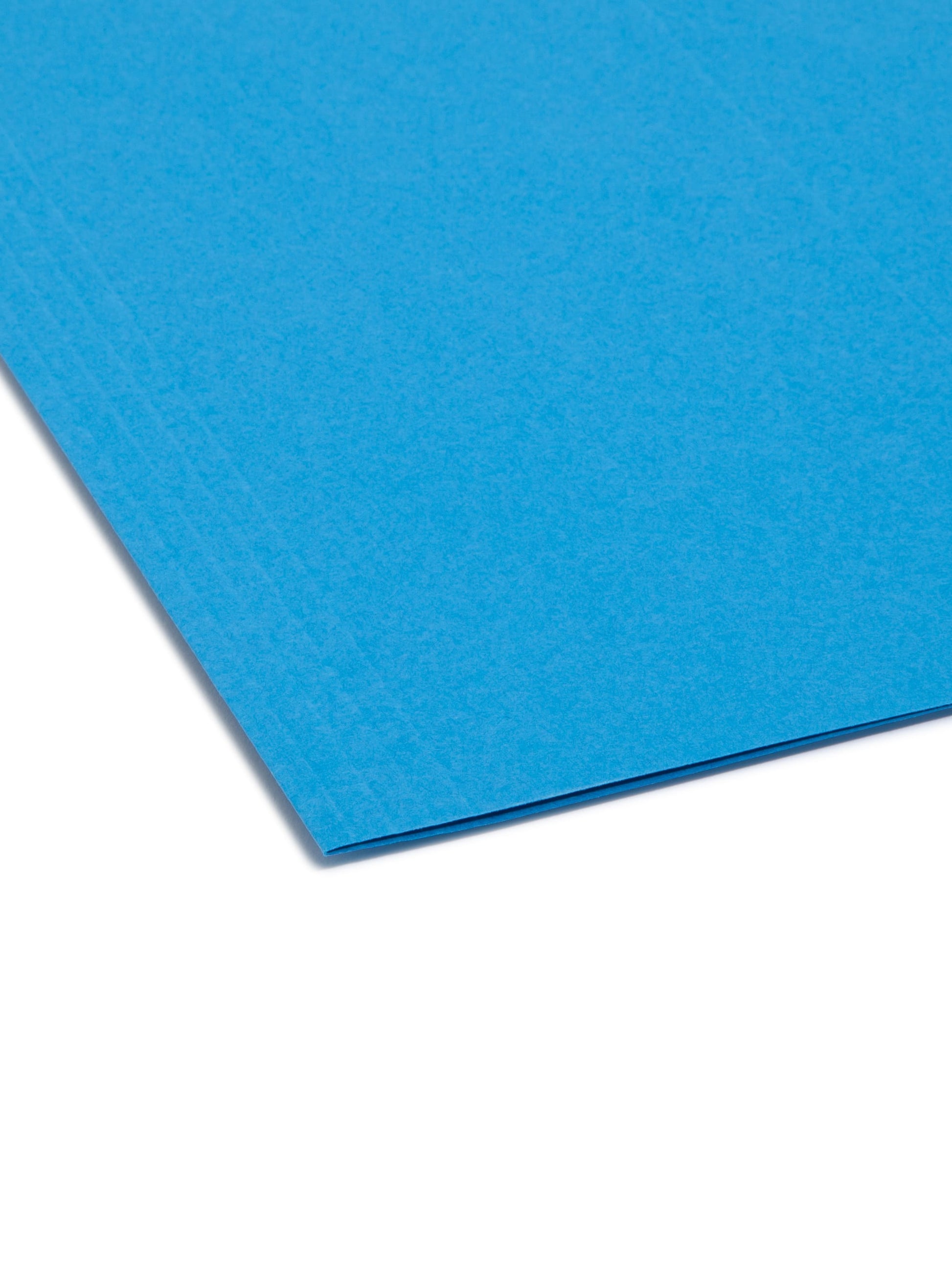 Standard Hanging File Folders with 1/5-Cut Tabs, Blue Color, Letter Size, Set of 25, 086486640688