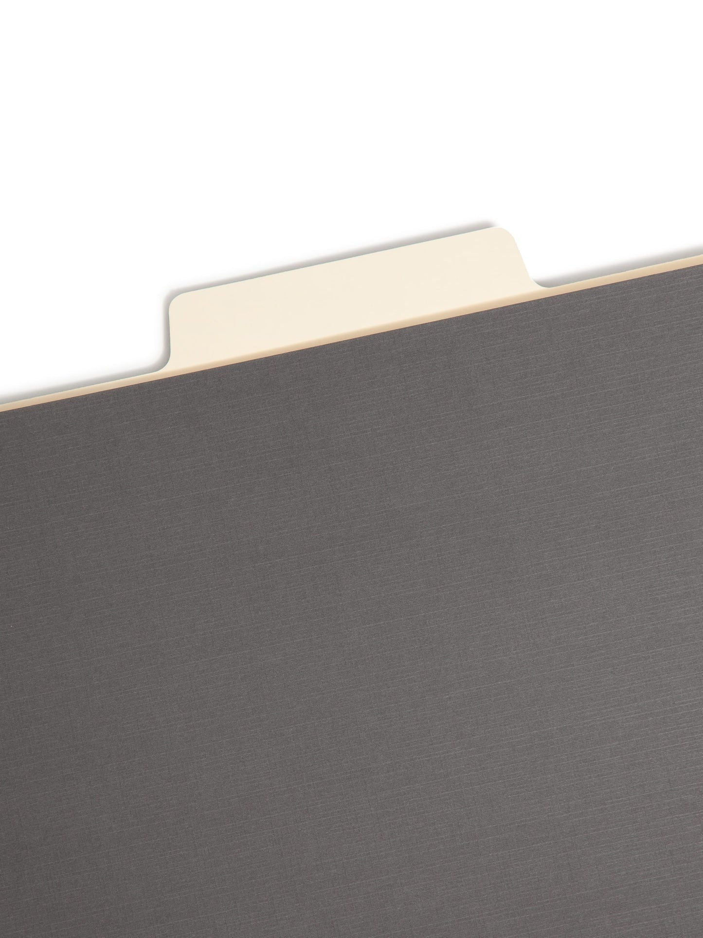 SuperTab® Classification File Folders, Dark Gray Color, Letter Size, 