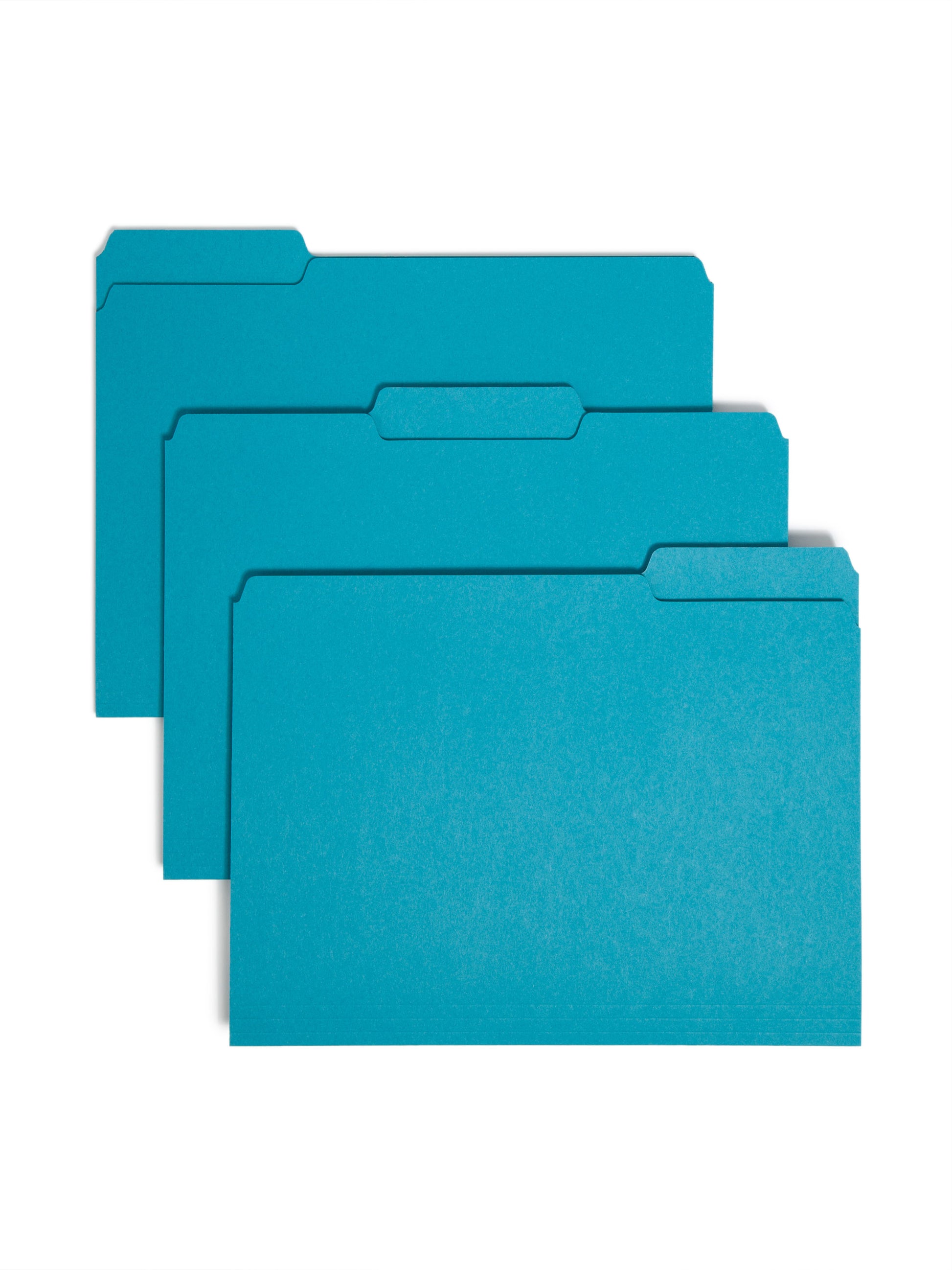 Interior File Folders, Teal Color, Letter Size, Set of 100, 086486102919