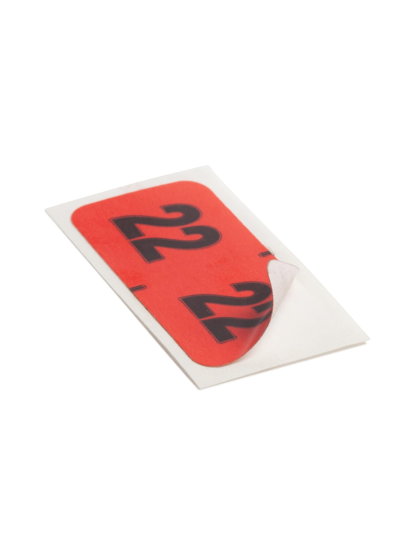 Color-Coded Year Labels, Red Color, 1-1/2" X 3/4" Size, Set of 1, 086486683227