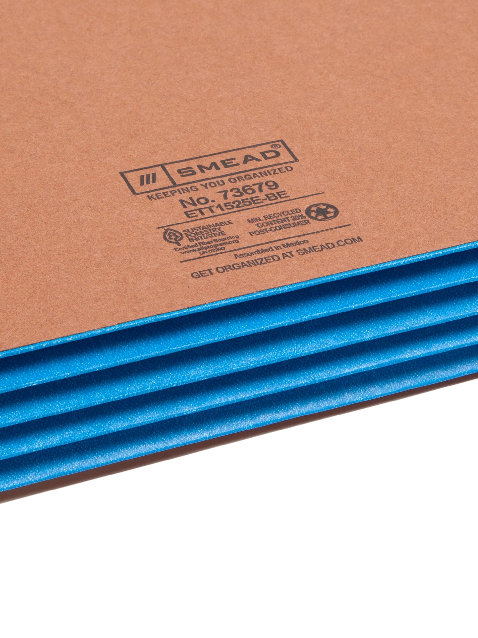 Reinforced End Tab File Pockets, Straight-Cut Tab, 3-1/2 inch Expansion, Blue Color, Extra Wide Letter Size, Set of 0, 30086486736795
