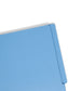 Shelf-Master® Reinforced End Tab Fastener File Folders, Straight-Cut Tab, Blue Color, Letter Size, Set of 50, 086486250405