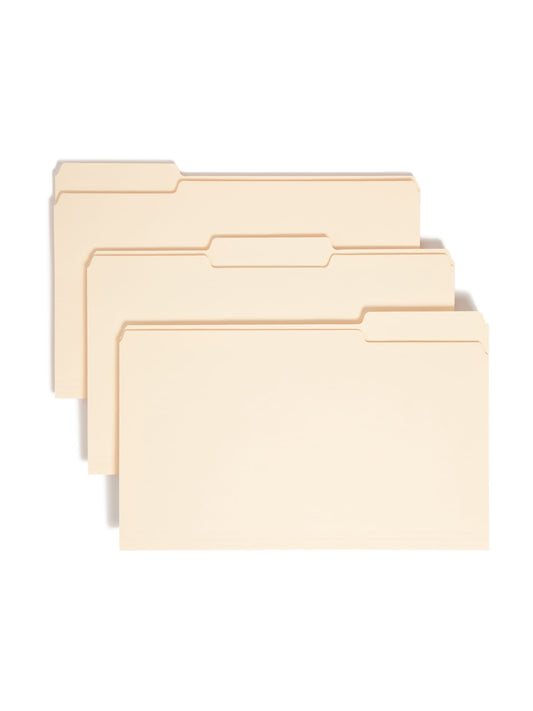 File Folders with Antimicrobial Product Protection, Manila Color, Legal Size, Set of 100, 086486153386