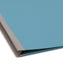 SafeSHIELD® Premium Pressboard Classification File Folders, 2 Dividers, 2 inch Expansion, 2/5-Cut Tab, Blue Color, Letter Size, 