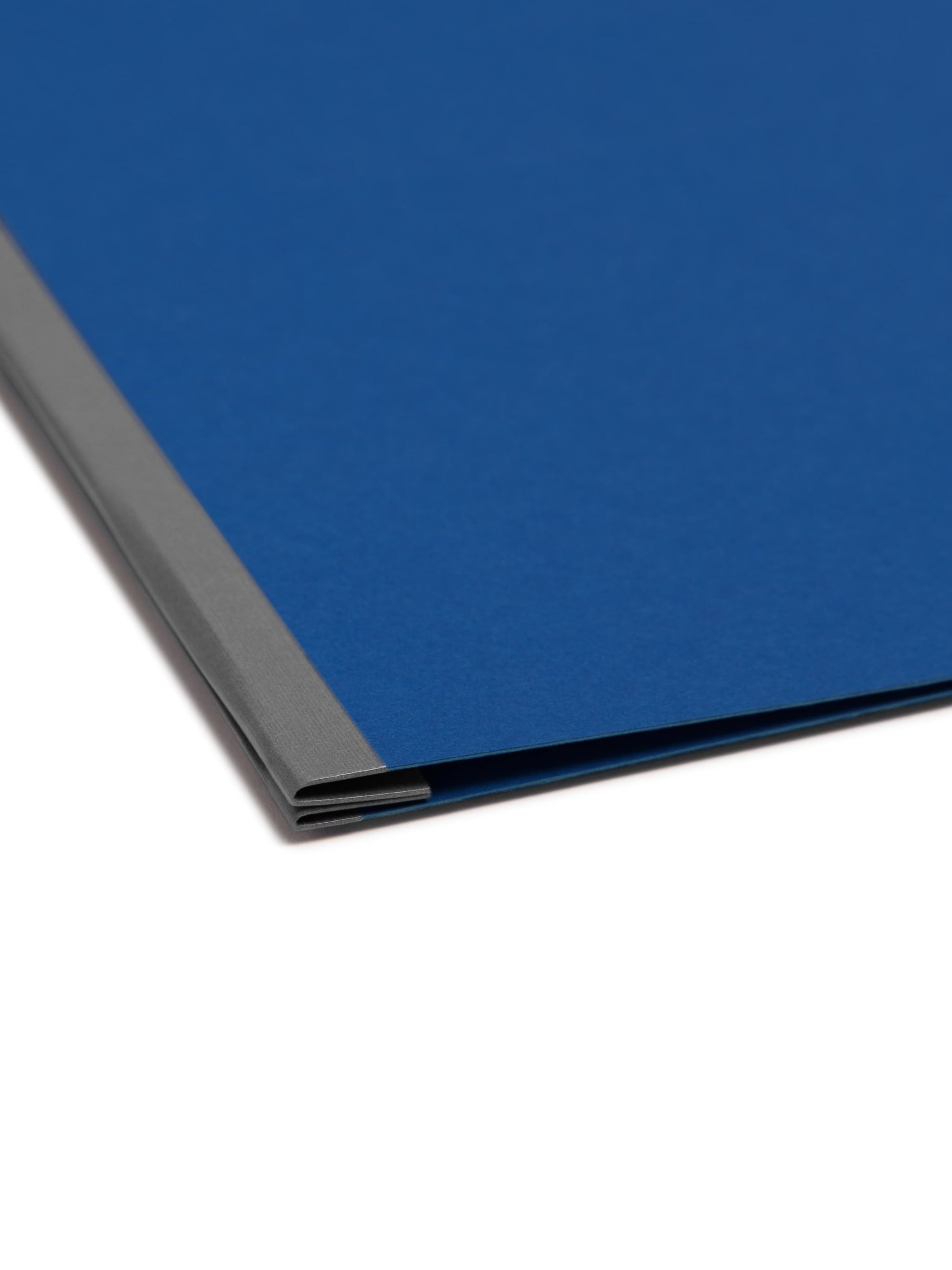 Premium Pressboard Report Covers, Metal Prong with Compressor, Side Fastener, 3 inch Expansion, 1 Fastener, Dark Blue Color, Letter Size, 