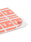 AlphaZ® ACCS Color Coded Alphabetic Labels - Sheets, Pink Color, 1" X 1-5/8" Size, 