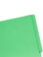 Shelf-Master® Reinforced End Tab Fastener File Folders, Straight-Cut Tab, Green Color, Letter Size, Set of 50, 086486251402