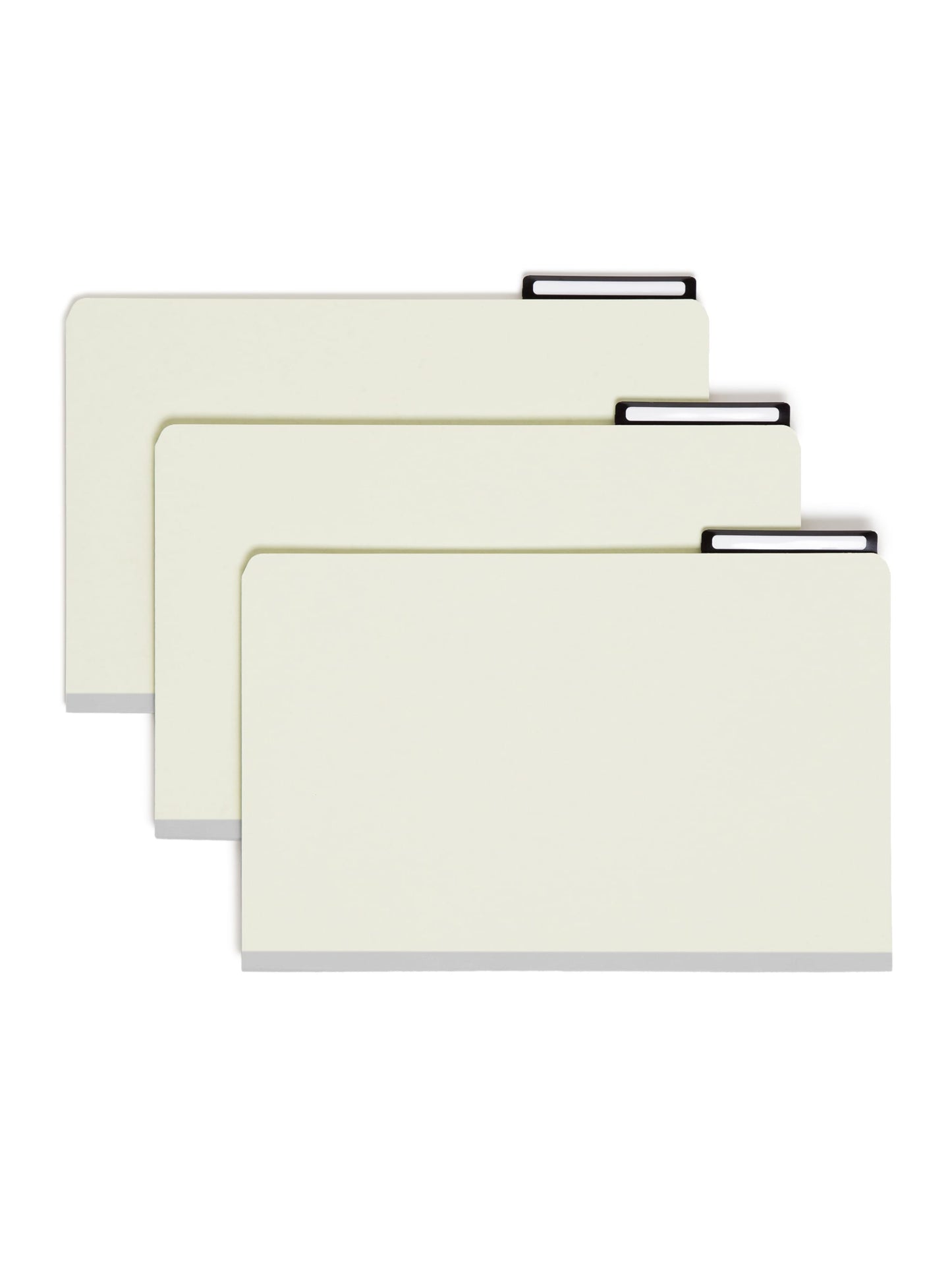 Pressboard Mortgage File Folders, Gray/Green Color, Legal Size, 